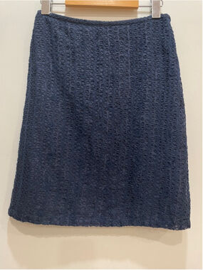 Club Monaco Cotton Silk Eyelet Mini skirt 0 Preppy Minimalist Old Money